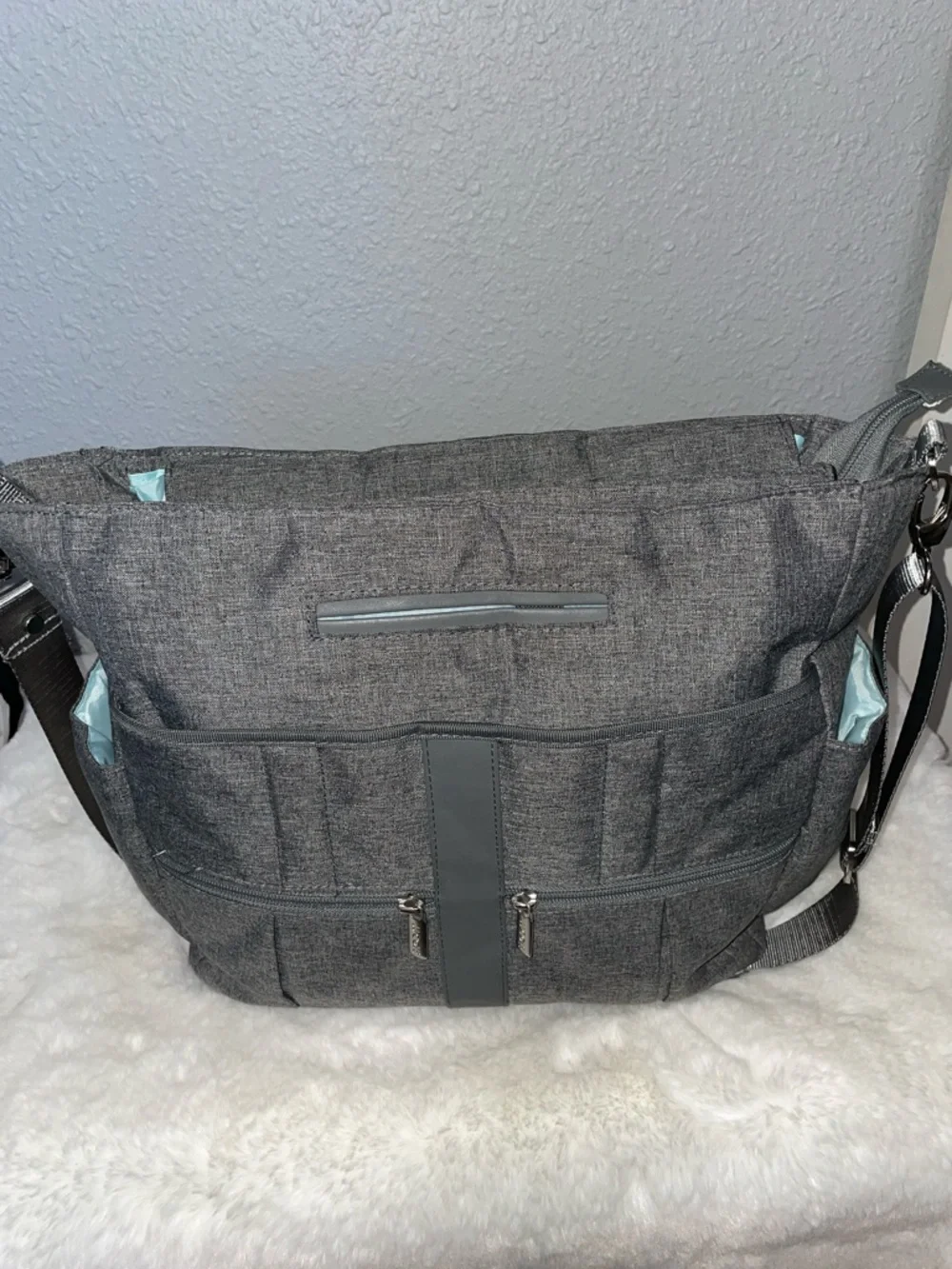 JJ Cole Backpack Diaper Bag Heather Gray